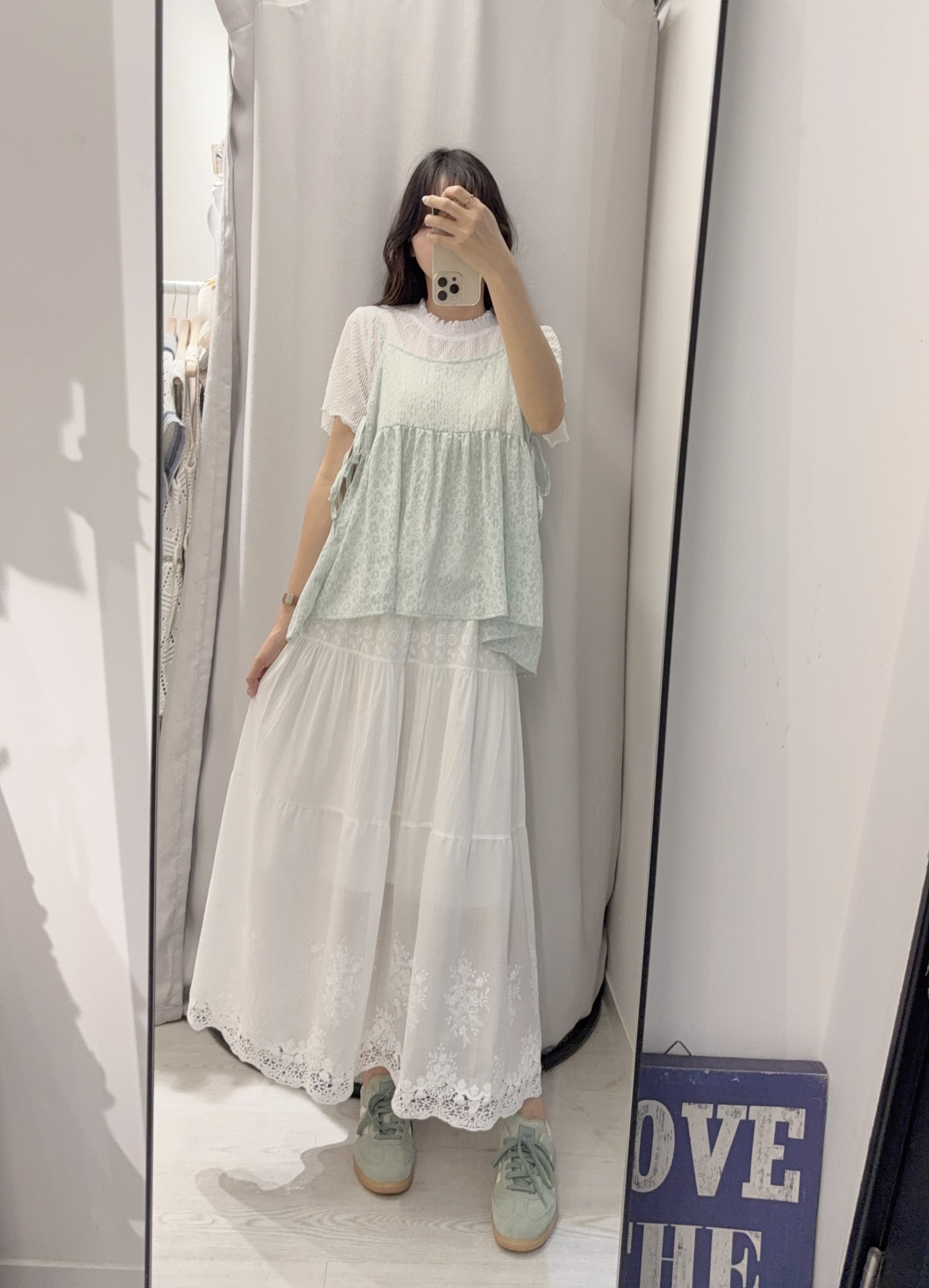 夏季 暗花側綁背心 – 側綁設計,顯瘦又個性 - Image 2