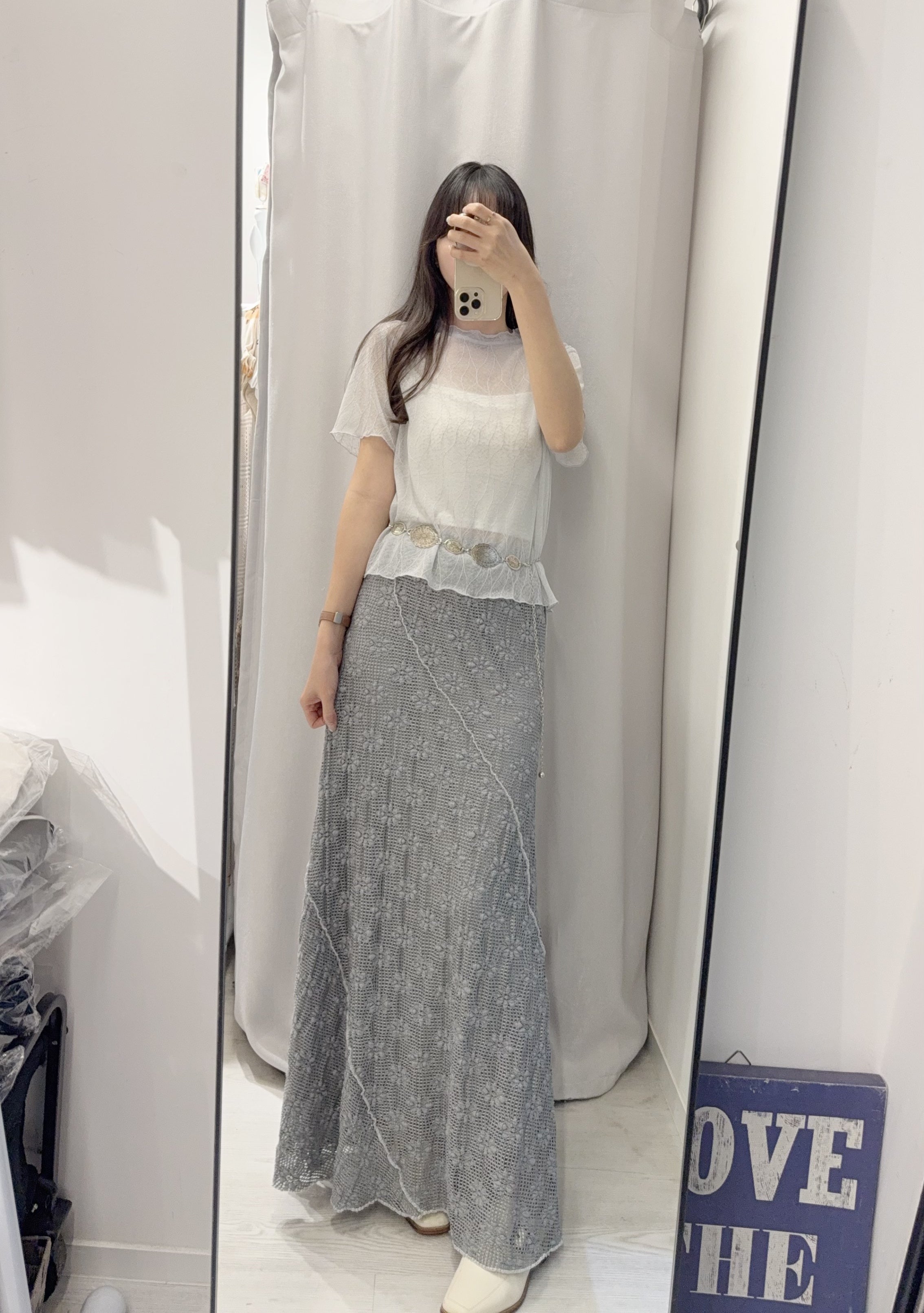 夏季 樹葉紋透視上衣 – 葉紋透視,性感微涼 - Image 8