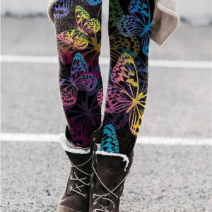 Christmas Leggings European And American Elastic Women